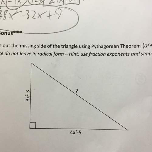 How would i find the missing side with pythagorean theorem