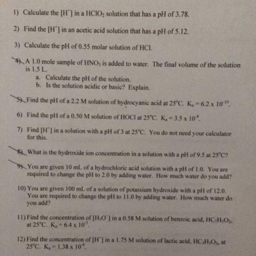 Find the [h+] in an acetic acid solution that has a ph of 5.12