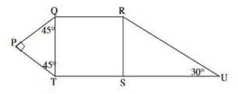 Qrst is a square. pq = 2√ ru = 4 what is the length of su? round to the nearest tenth.&lt;