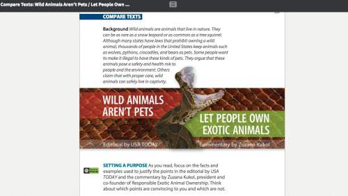 Ineed to write an argument essay about: should people keep exotic animals as pets?  can you