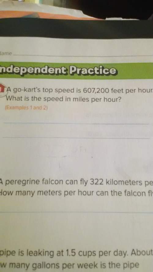 Ago carts too speed is 607200 feet per hour. what is the speed in mph?