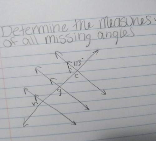 Determine the measures of all missing angles (f, e, g and h)