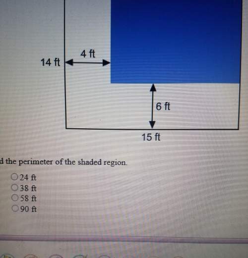 Find the perimeter of the shaded region