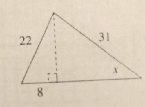 How can i use trigonometry to solve for x