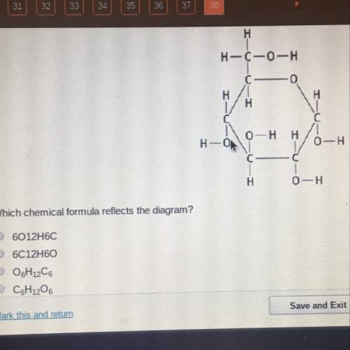 Which chemical formula reflects the diagram?