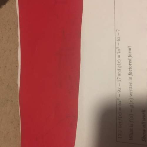 Let f(x) = 6x^2 - 9x - 17 and g(x) =2x^2 - 6x - 7 what is f(x) - g(x) written in factore