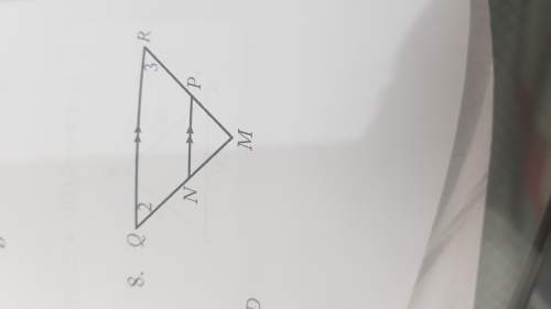 Show that the triangles are similar and write a similarity statement. explain your reasoning.&lt;