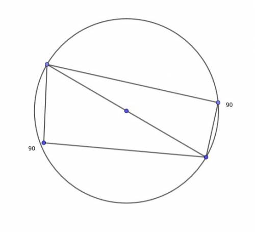 With the two endpoints of a diamter how many right triangles can be formed
