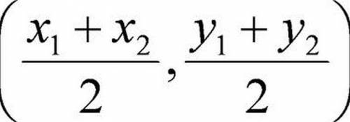 What are the coordinates of the midpoint of ef?