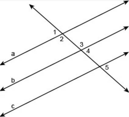 In the figure, lines a, b, and c are parallel and m∠4=68° . drag and drop the correct angle measure