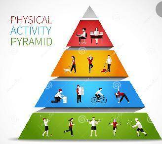 Which area of the physical activity pyramid can be most easily incorporated into an individual's eve