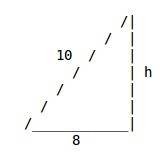 The area of a right triangle with one leg measuring 8 feet and the hypotenuse measuring 10 feet is s