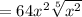 =64x^2\sqrt[5]{x^2}
