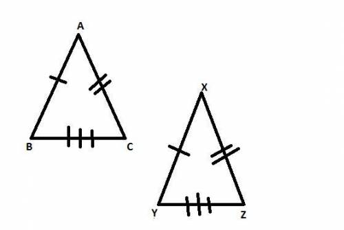 If δabc and δxyz are similar, which must be true?  a) bc yz = ac yx b) bc yz = ba xz c) ac xz = bc y