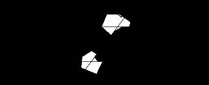 Draw and label an example of two parallel lines that are perpendicular to a third line.