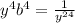 y^4b^4=\frac{1}{y^{24}}