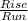 \frac{Rise}{Run}