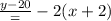 \frac{y-20}=-2(x+2)