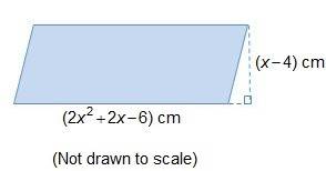 The formula for the area of a parallelogram is a = bh, where b is the base and h is the height. whic