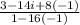 \frac{3 - 14i + 8(-1)}{1 - 16(-1)}