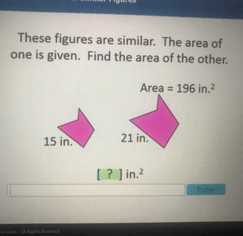 “these figures are similar. the area of one is given. find the area of the other.”