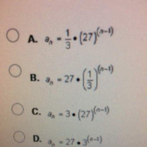 What is the explicit formula for this geometric sequence 27,9,3,1