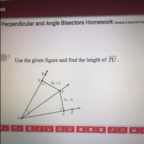 Use the given figure and find the length of tu. me out.