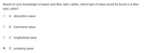 Based on your knowledge of waves and fider optic cables, which type of wave would be found in a fibe