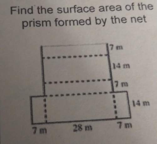 Find the surface area of the prism formed by the net
