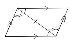 Need asap plz in the process of proving that opposite sides of a parallelogram are congruent, ross