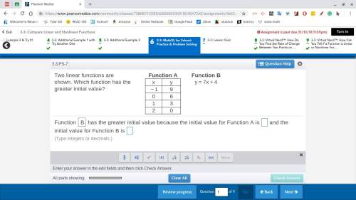 Find the initial value for function a and function b.