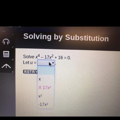Solve for x^4 - 17x^2 + 16 = 0 let u=
