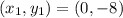 (x_1,y_1) = (0,-8)