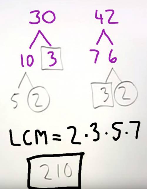 What is the least common multiple of 30 and 42