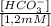 \frac{[HCO_{3}^-]}{[1,2 mM]}