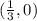 (\frac{1}{3} ,0)