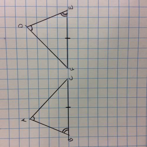 Which of the following statements is true?  a. the triangles are congruent by the sas congruence pos