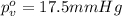 p^o_v=17.5mmHg