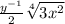 \frac{y^{-1}}{2}\sqrt[4]{3x^{2}}