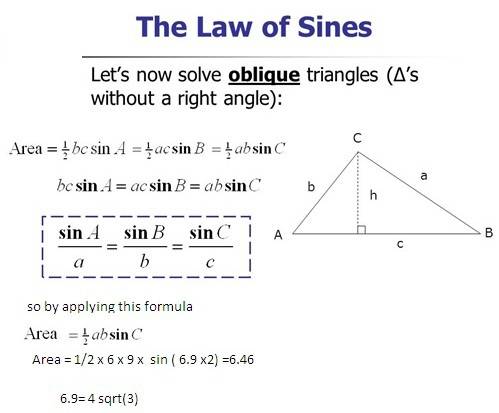 Find the area of a triangle if its two sides measure 6 inches and 9 inches and the bisector of the a
