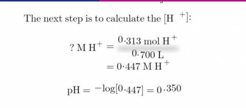 Calculate the resulting ph if 365 ml of 2.88 m hno3 is mixed with 335 ml of 1.10 m ca(oh)2 solution.