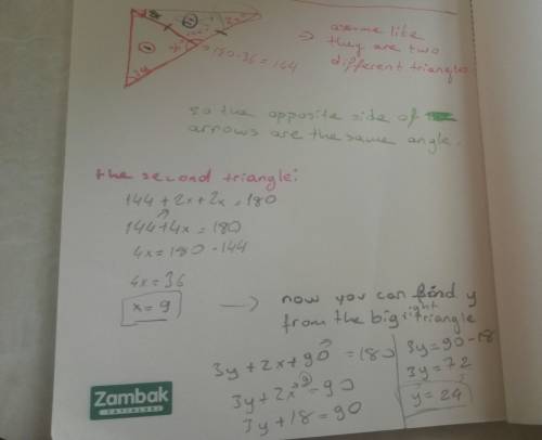 Write equations and solve for x and y don't know what to do pls