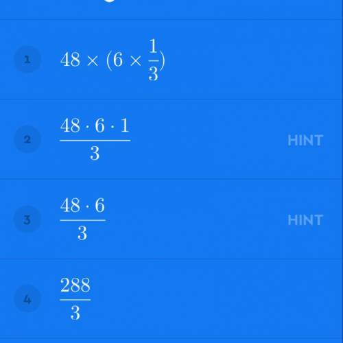 What is the answer to 48x(6x1/3)​