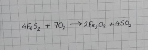 Balance the chemical equation  fes2+o2——> fe2o3+so2