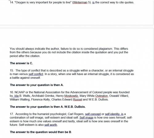 1. if a character is trying to weigh options and make a decision, what type of conflict is he or she