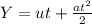 Y=ut+\frac{at^2}{2}