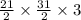 \frac{21}{2}\times \frac{31}{2} \times 3