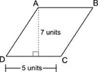 50pts! what is the area, in square units, of the parallelogram shown below?
