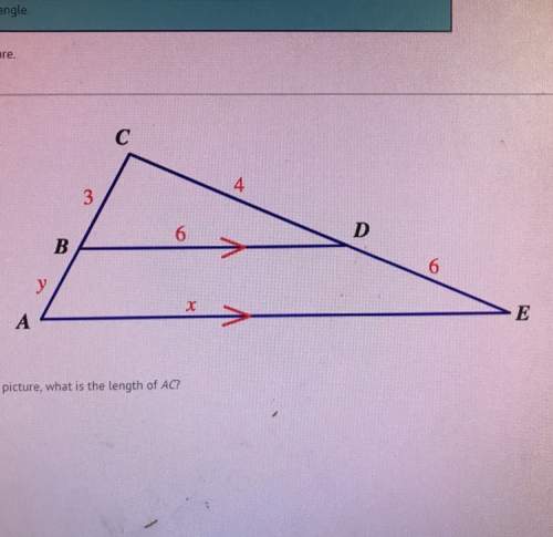 Given the picture, what is the length of ac?