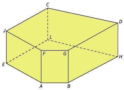 Look at the figure. which of the following segments is not skew to ej